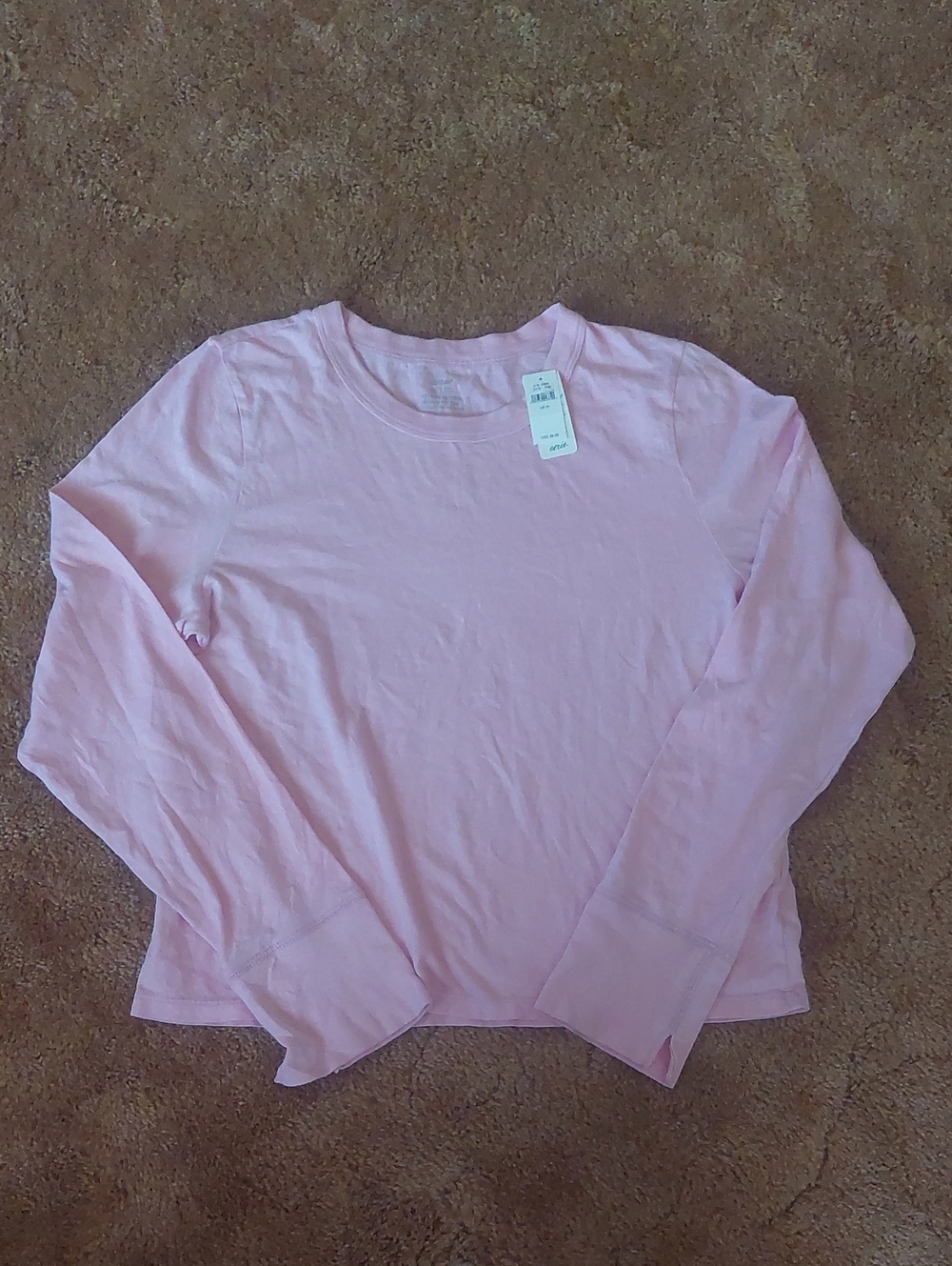 aerie Pink Long Sleeve Top